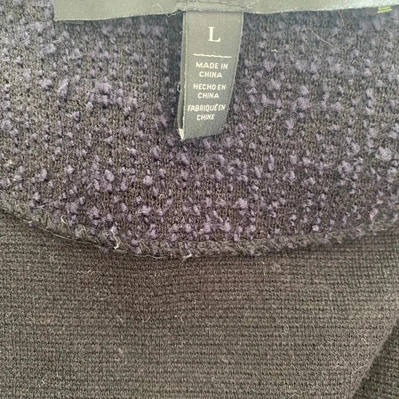 White House Black Market Tweed Top Blazer Raw Asymmetrical Hem Jacket L - Picture 3 of 8